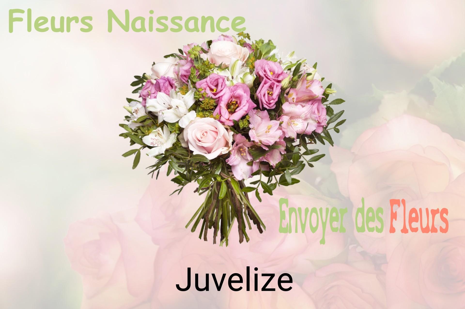 Bouquet de fleurs de naissance livré à Juvelize